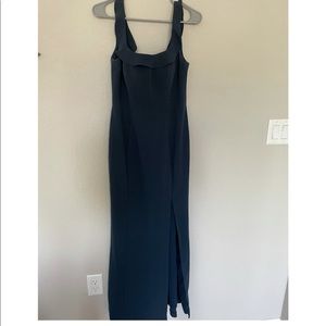 Bridesmaid dress from Azazie, dark navy, size A10